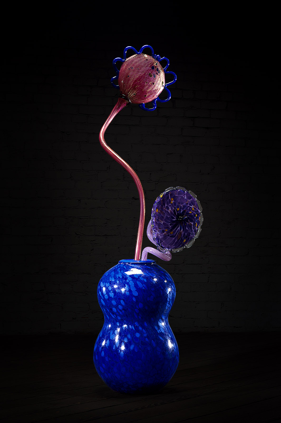 Dale Chihuly, Royal Blue Ikebana with Purple Stems, 2001