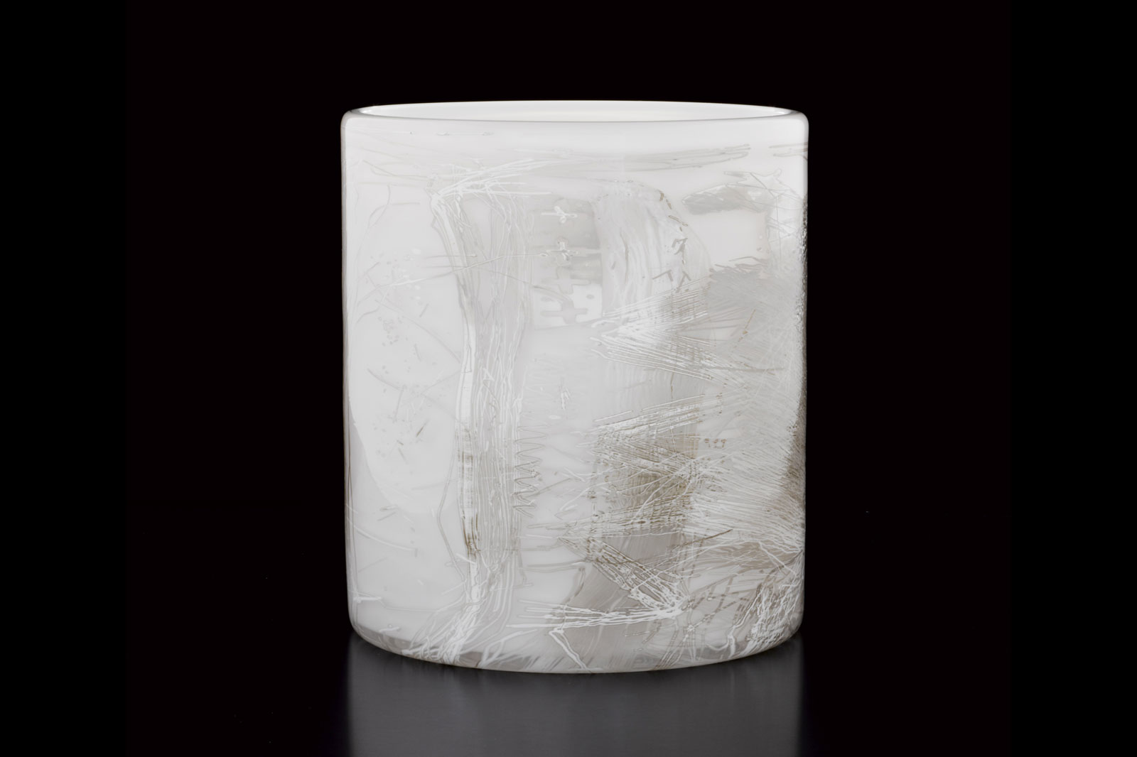 White Cylinder, 2011 by Dale Chihuly