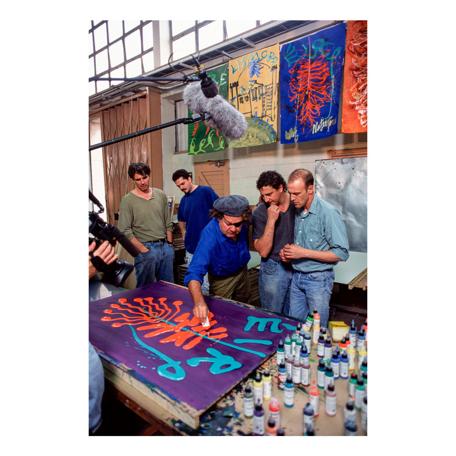 Richard Royal, John Kiley, Chihuly, Martin Blank, and Robbie Miller Waterford Crystal, Waterford, Ireland, 1995