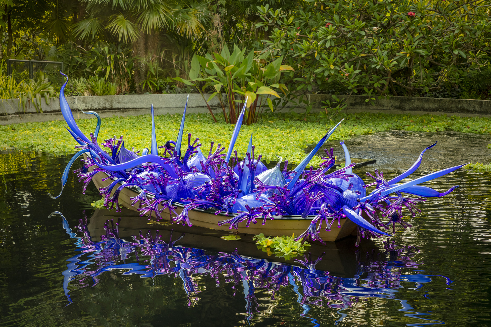 Blue and Purple Boat, 2006 by Dale Chihuly
