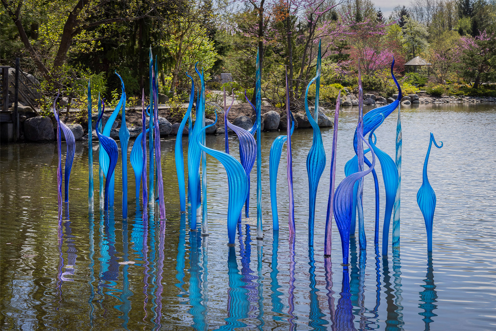 Dale Chihuly, Turquoise and Erbium Fiori, 2026