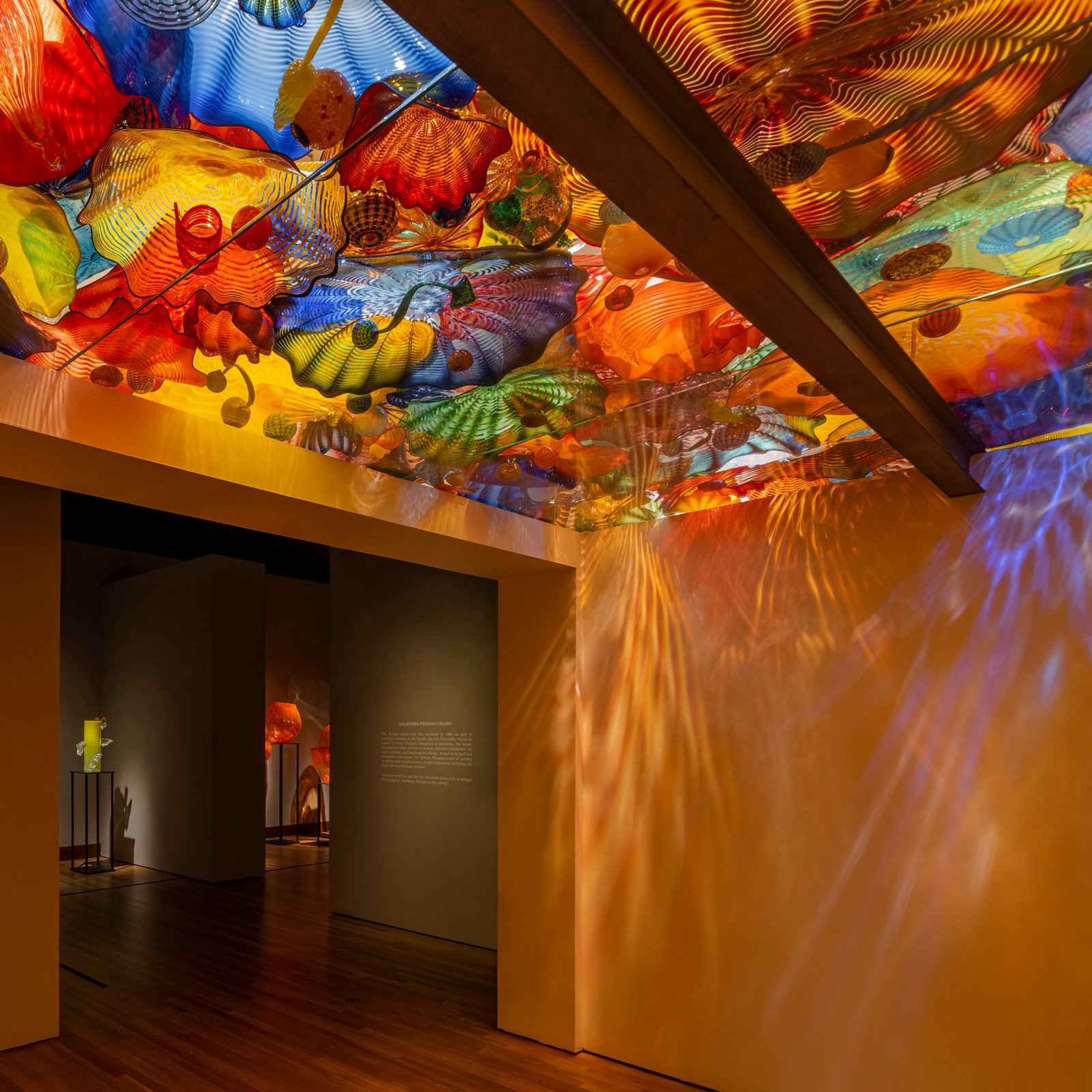 Oklahoma Persian Ceiling (detail), 2002 by Dale Chihuly