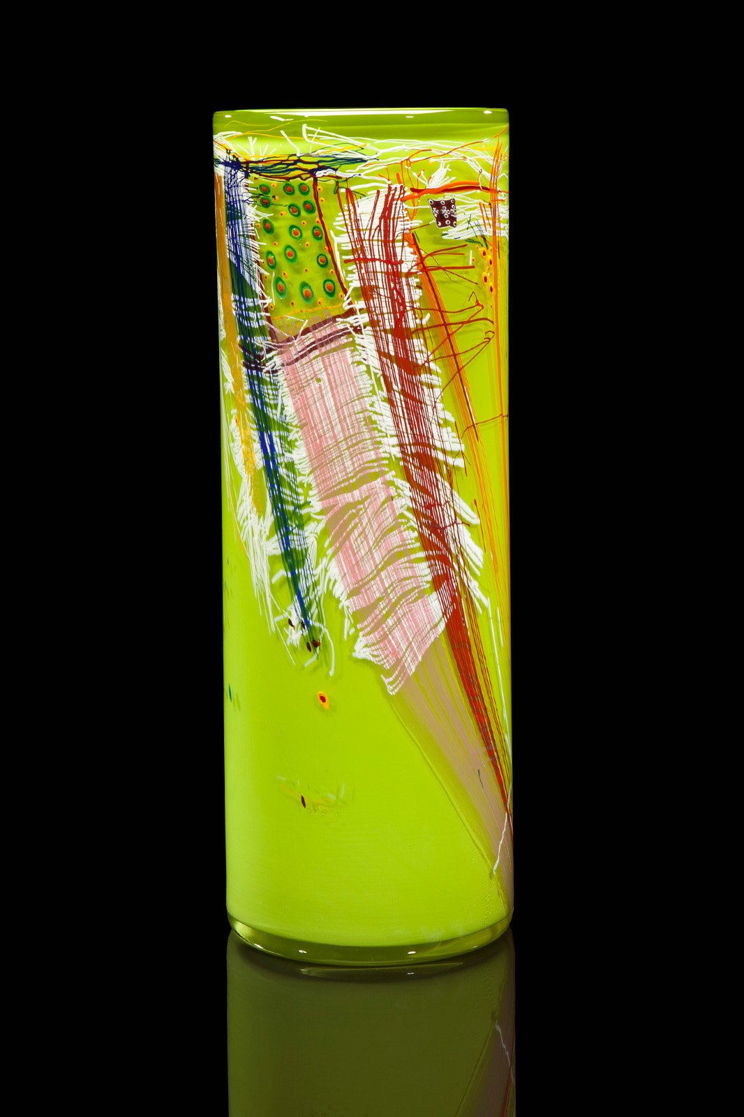 Dale Chihuly, Lime Green Blanket Cylinder, 2010