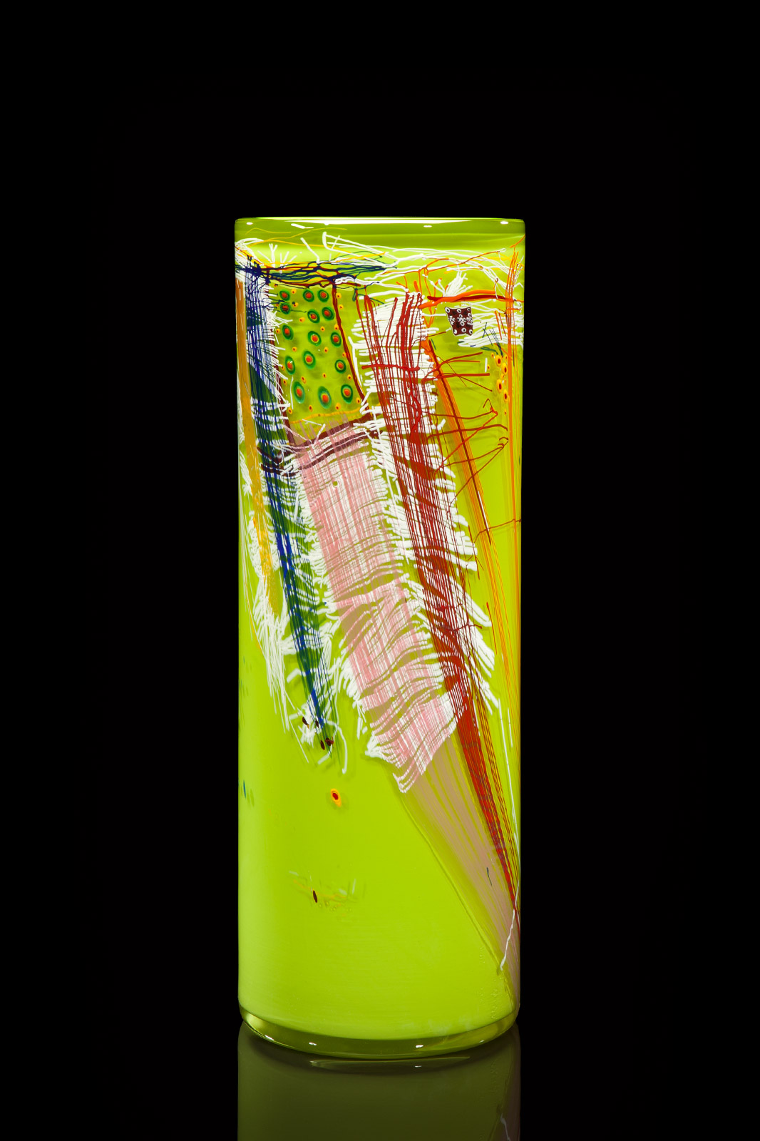 Dale Chihuly, Lime Green Blanket Cylinder, 2010
