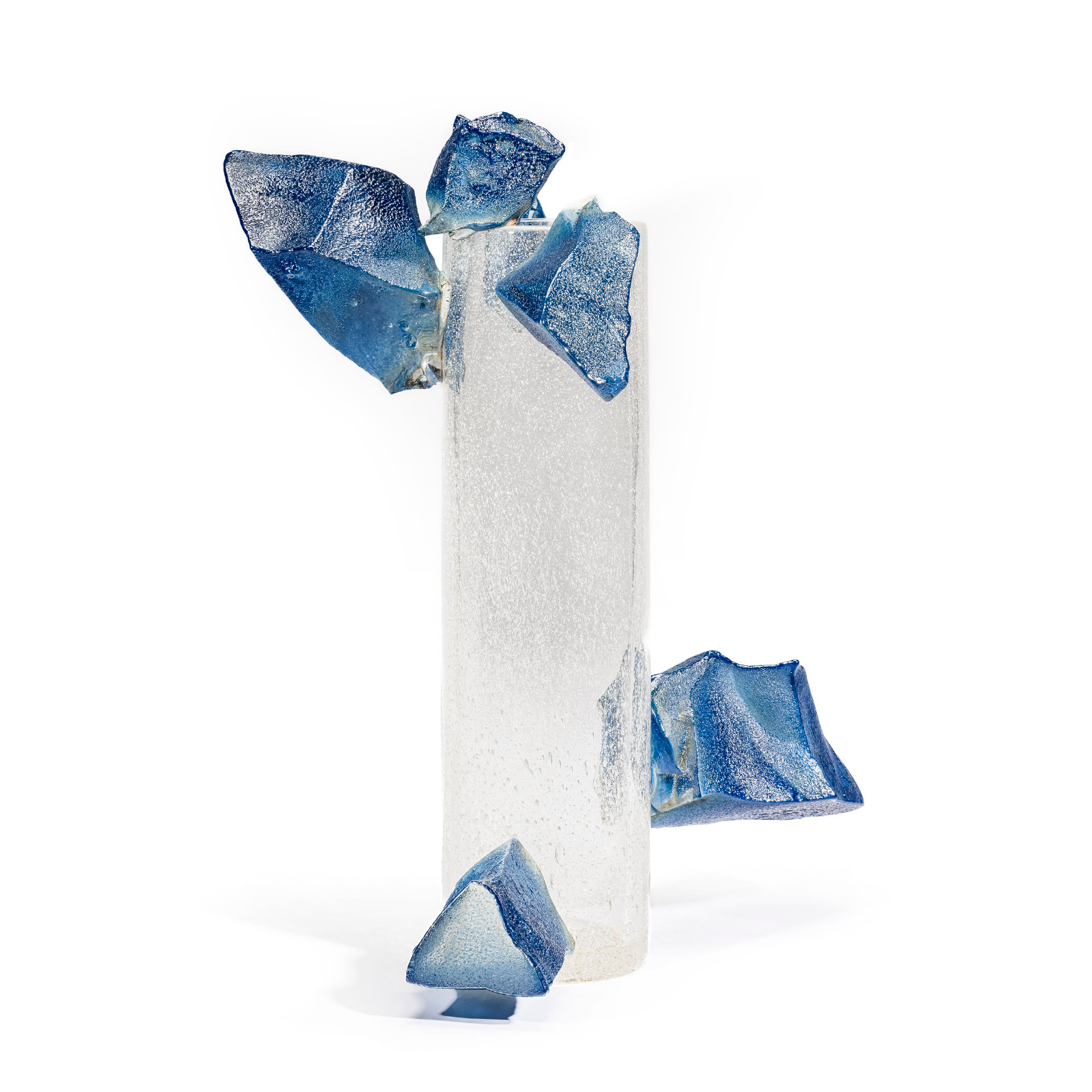 Dale Chihuly, Jerusalem Cylinder with Sapphire Crystals, 2012