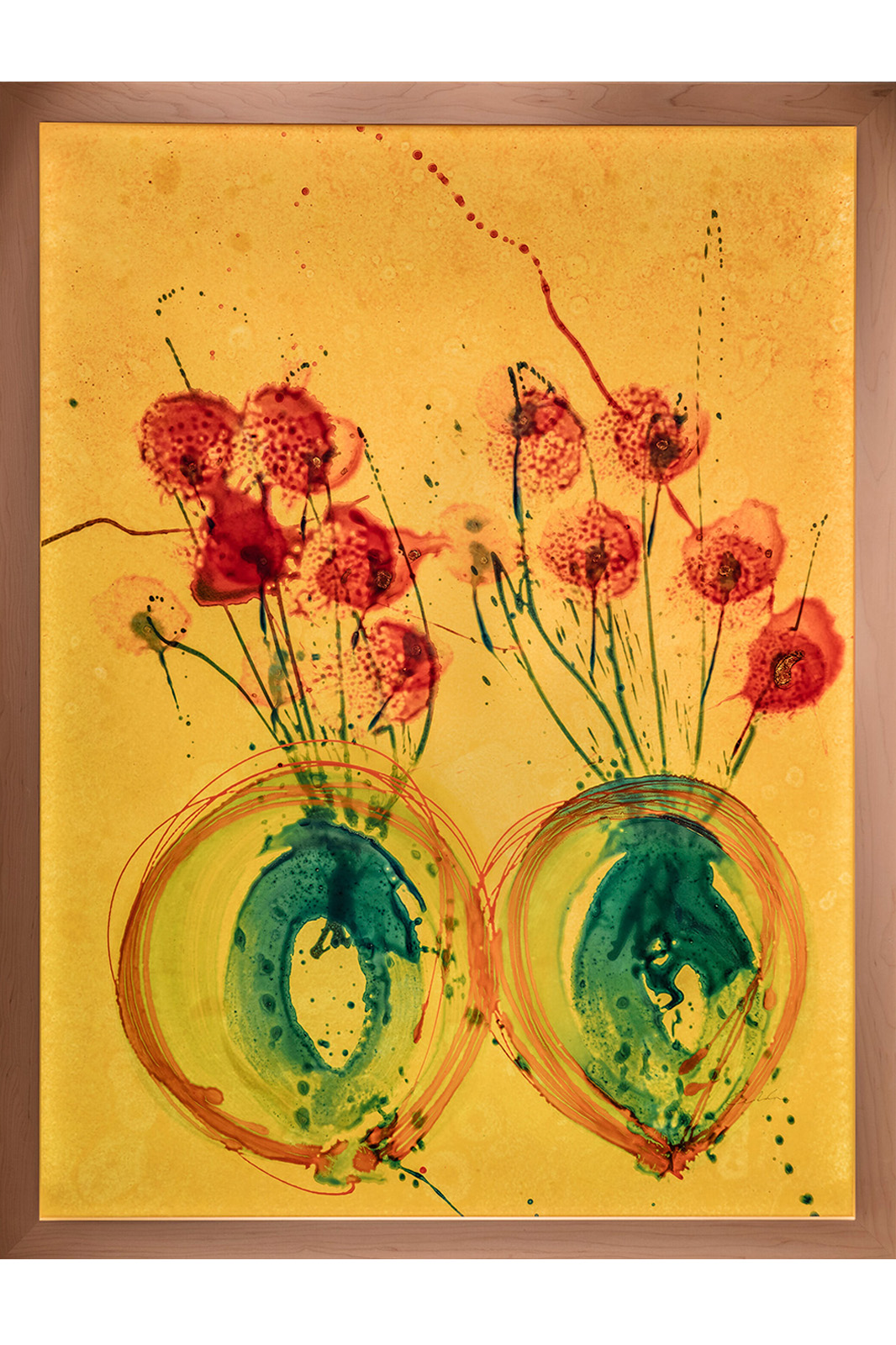 Chihuly, Ikebana Glass on Glass Painting, 2017