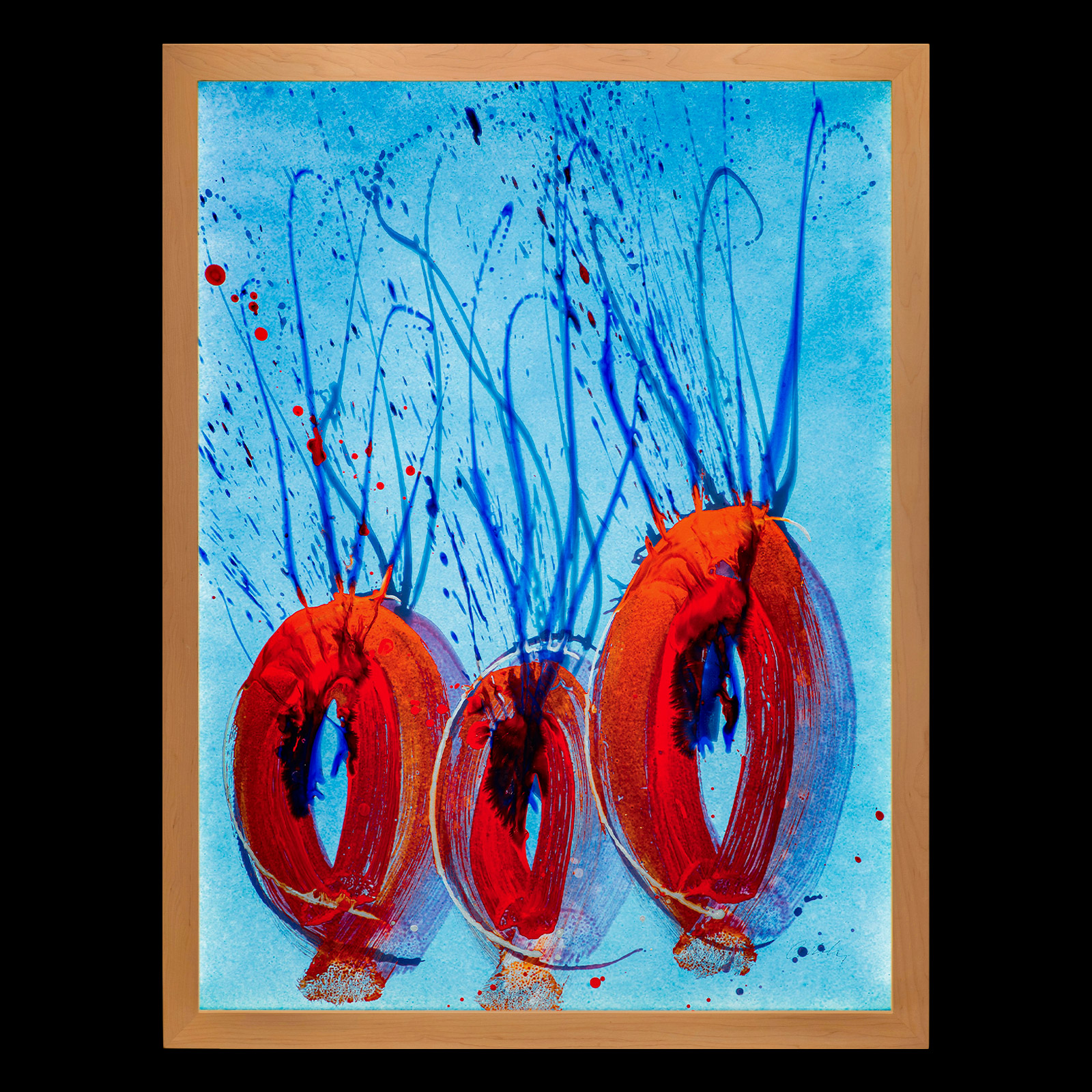Dale Chihuly, Ikebana Glass on Glass Painting, 2019