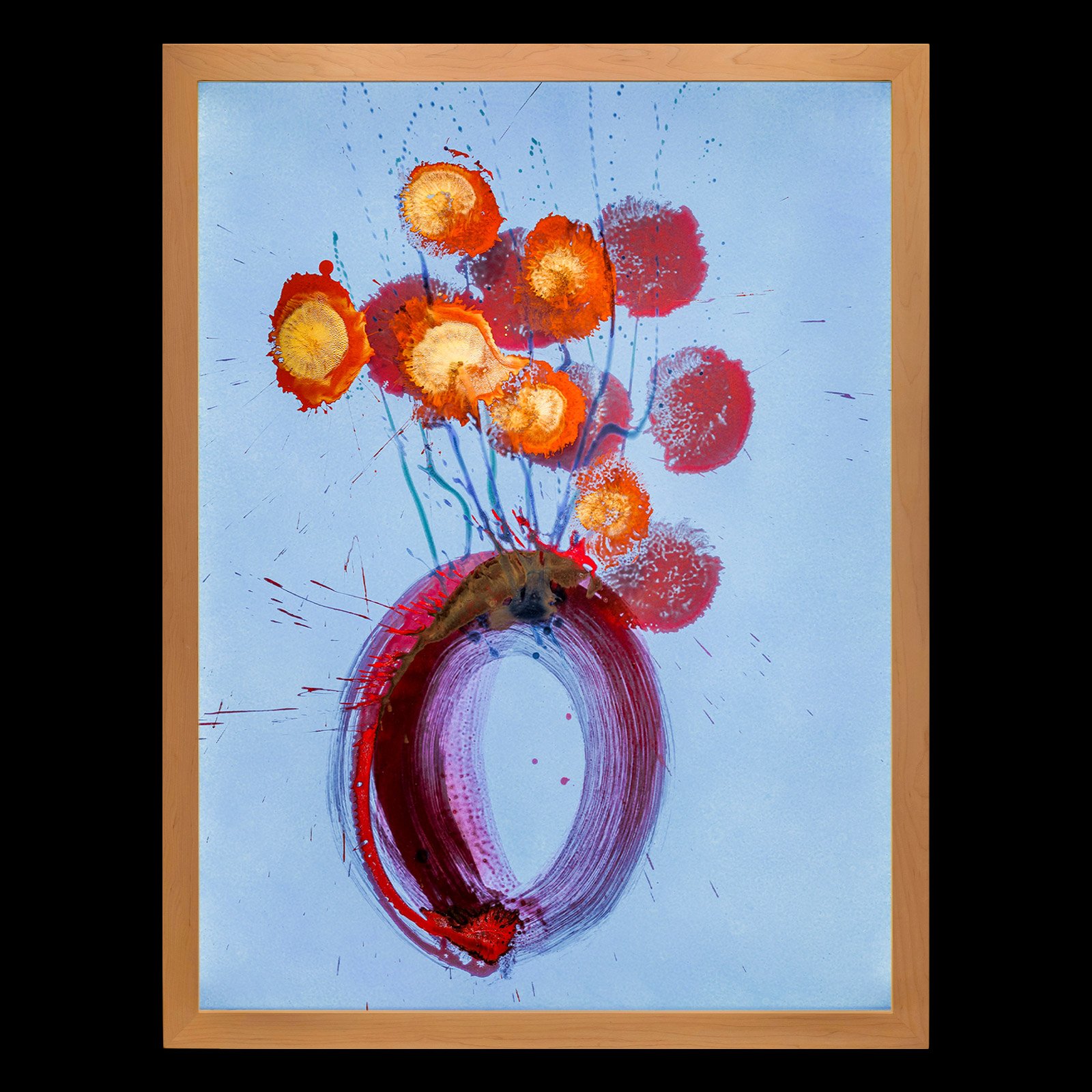 Dale Chihuly, Ikebana Glass on Glass Painting, 2022