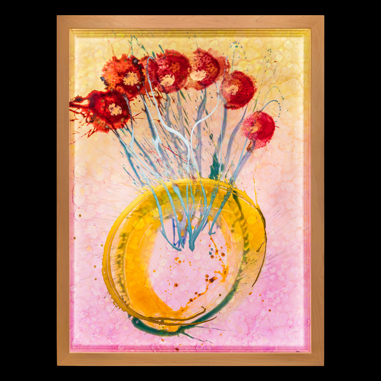 Dale Chihuly, Ikebana Glass on Glass Painting, 2017