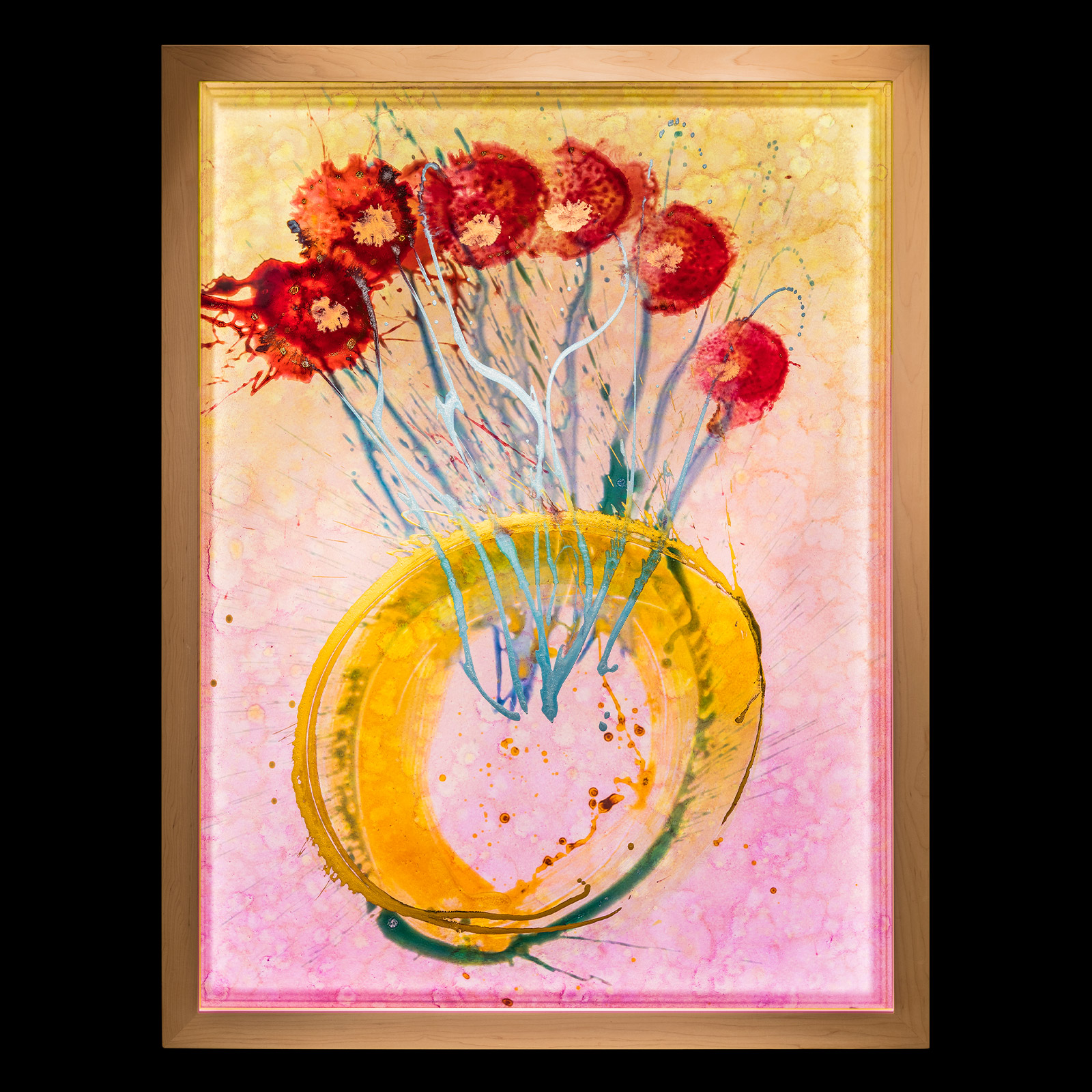 Dale Chihuly, Ikebana Glass on Glass Painting, 2017