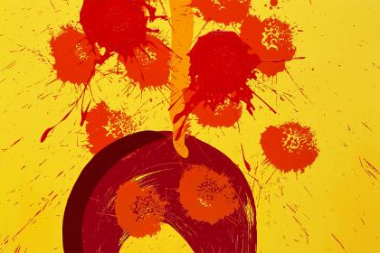 Hot Poppies by Chihuly Workshop
