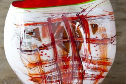 Scarlet White Soft Cylinder with Lime Lip Wrap, 2012